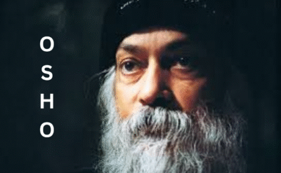 Osho meditating in nature, symbolizing deep self transformation and the path to spiritual awakening through inner rebellion and awareness.