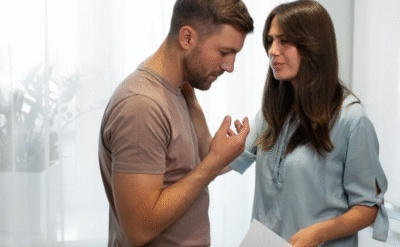 Couple discussing signs of a toxic relationship - The Power Within