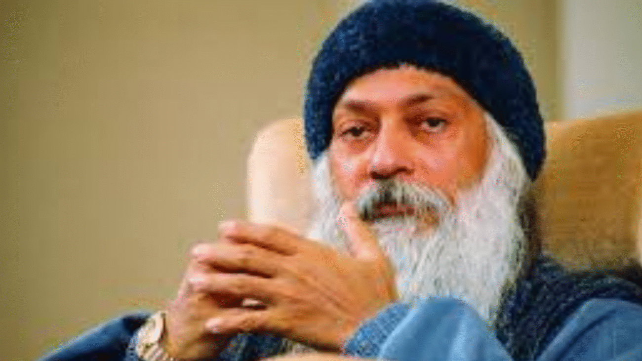 Spiritual leader Osho during a discourse